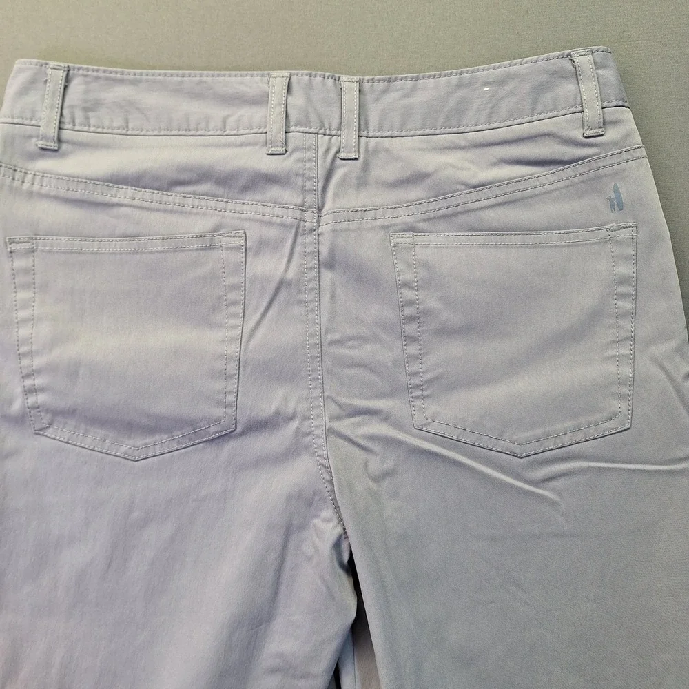 Johnnie-O Mens Cloudbreak Pants 32x30 Blue Grey JMPA1200 Straight Bamboo Blend